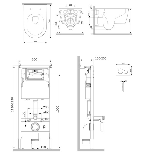 Комплект инсталляция с унитазом AM.PM с клавишей PrimeFit L, хром глянц, c унитазом Func 54 FlashClean с сиденьем soft-close (IS90151.8F1701) Комплект инсталляция с унитазом AM.PM с клавишей PrimeFit L, хром глянц, c унитазом Func 54 FlashClean с сиденьем soft-close (IS90151.8F1701)
