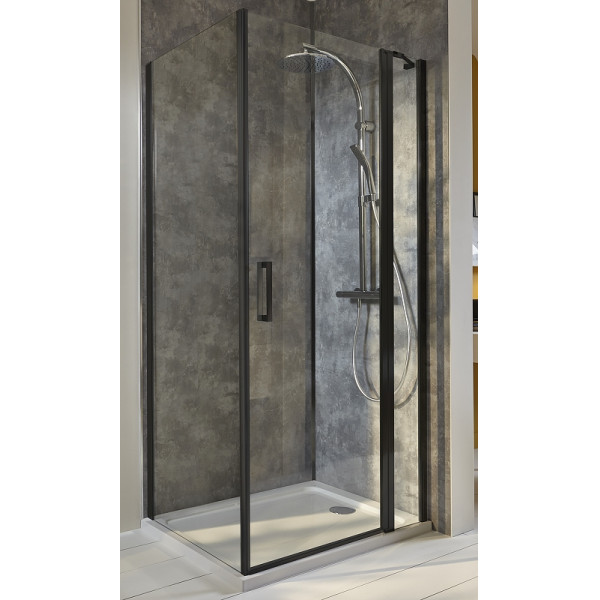Душевое ограждение Jacob Delafon Contra 80x200 стекло прозрачное, профиль черный (E22T81-BL) Душевое ограждение Jacob Delafon Contra 80x200 стекло прозрачное, профиль черный (E22T81-BL)