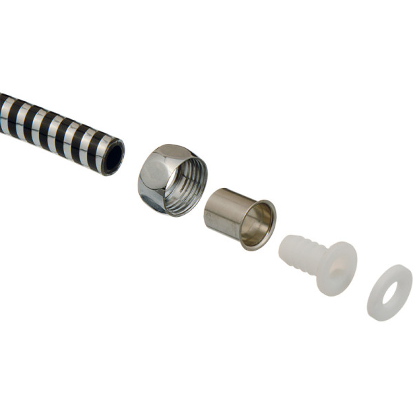 Шланг для душа Melodia della vita BLACK SILVER 150 см оружейная сталь (MKP20383P_sb)