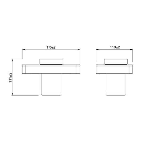 Стакан для зубных щеток Lemark Glass Line с держателем, полка 17,5х11 см, хром/белое стекло (9731034)