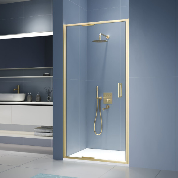Душевая дверь RGW SV-05-2-Gb 900xx2000 стекло прозрачное, профиль золото браш (703205209-16)