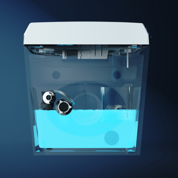 Комплект Abber подвесной электронный унитаз-биде Bequem AC1119S с инсталляцией AC0101P2 (AC1119S-AC0101P2)