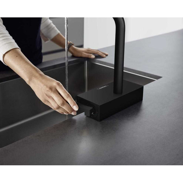 Смеситель для кухни Hansgrohe Aquno Select 250 M81 с вытяжным душем 2 jet. sBox матовый черный (73830670)