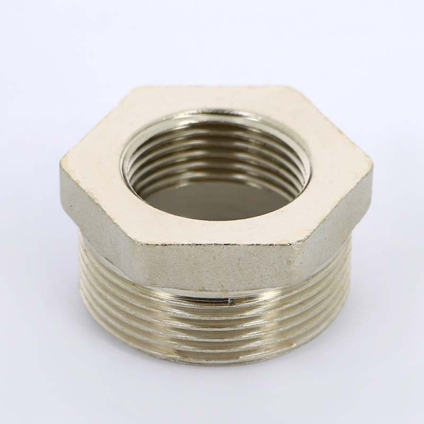 Футорка 1 1/2"х1" НВ никелированная Uni-Fitt (604N6400)