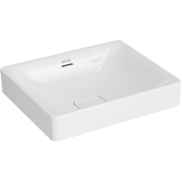 Раковина накладная Vitra Metropole 50x40 c переливом, с донным клапаном белая (7534B003-0673)