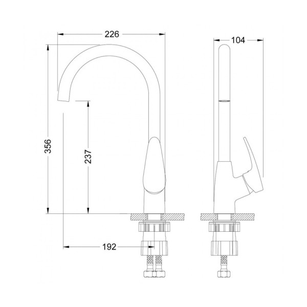 Смеситель для кухни Lemark Linara (LM0405C)