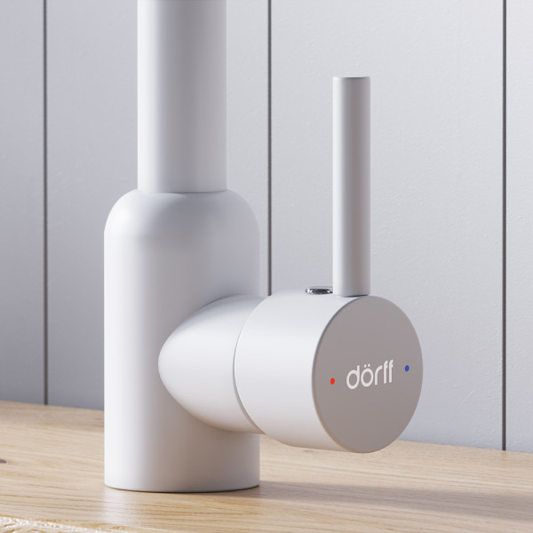 Смеситель для кухни Dorff Logic белый (D3007033) Смеситель для кухни Dorff Logic белый (D3007033)