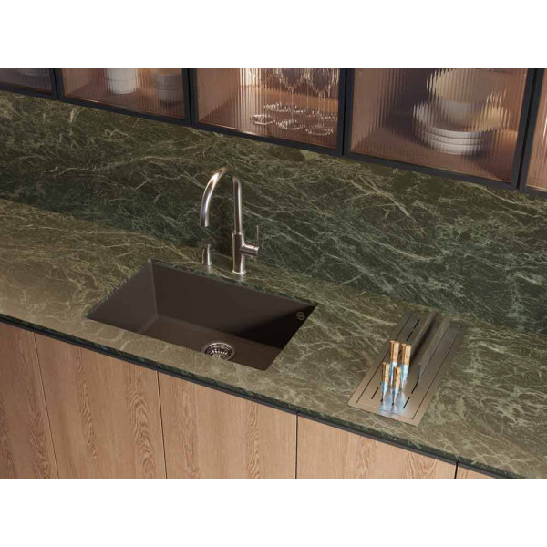 Смеситель для кухни Omoikiri Okawa 2 Plus-BN нержавеющая сталь (4994549)