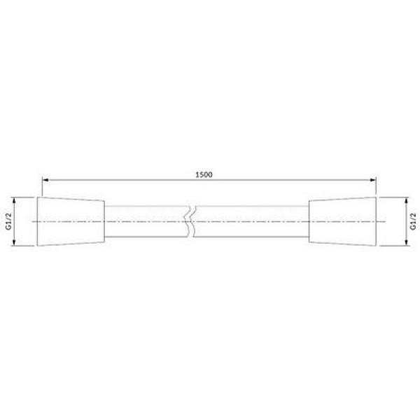 Шланг для душа Omnires 1500 мм серебро (SILVER-X150SL)
