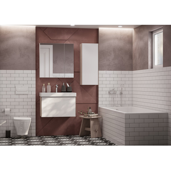 Шкаф зеркальный Aquaton Асти 70 (1A263402AX010)