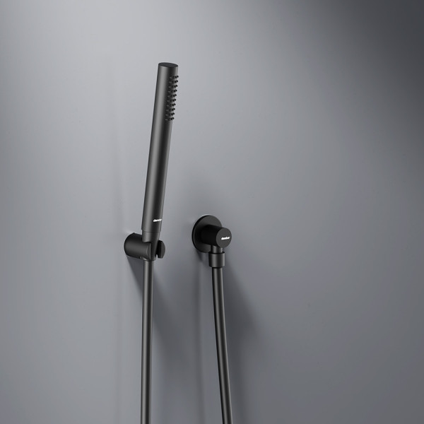 Душевая система Damixa Scandinavian Pure с душевым набором чёрный (936510300)