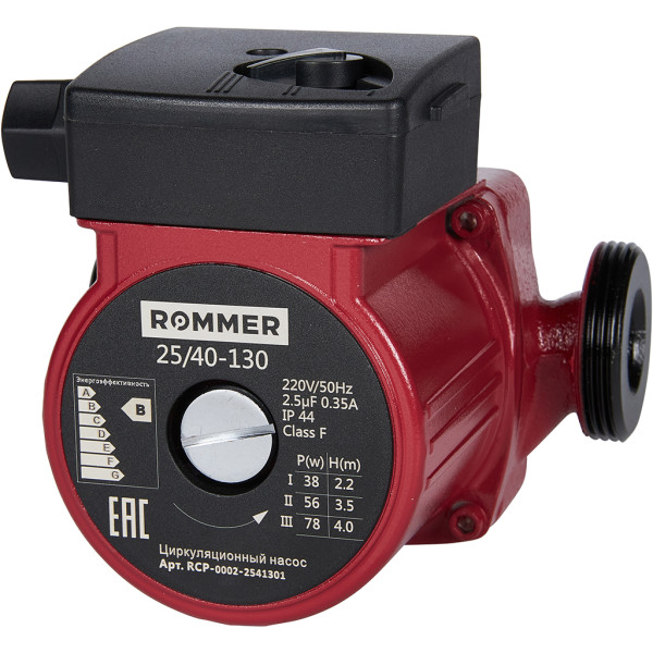 Насос циркуляционный ROMMER 25/40-130 Насос циркуляционный ROMMER 25/40-130