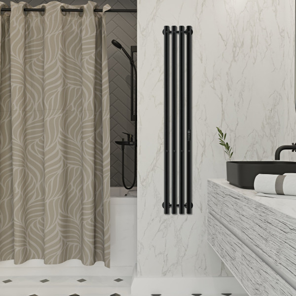 Полотенцесушитель электрический Indigo Style 4 1200x180 унив.подкл.RxL, Черный муар (LSE120-18BRRt) Полотенцесушитель электрический Indigo Style 4 1200x180 унив.подкл.RxL, Черный муар (LSE120-18BRRt)