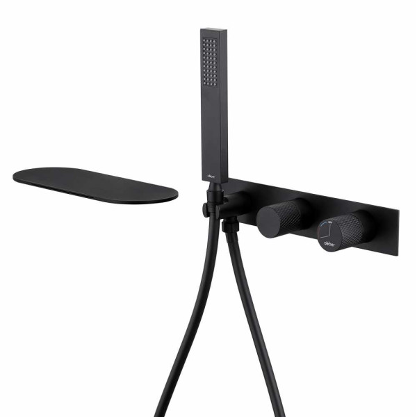 Смеситель для ванны и душа Abber Rund черный матовый (AF8731B) Смеситель для ванны и душа Abber Rund черный матовый (AF8731B)