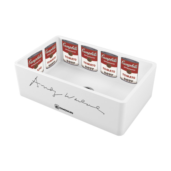 Мойка для кухни врезная Omoikiri Mikura 76-Warhol Natceramic/белый (4993025)