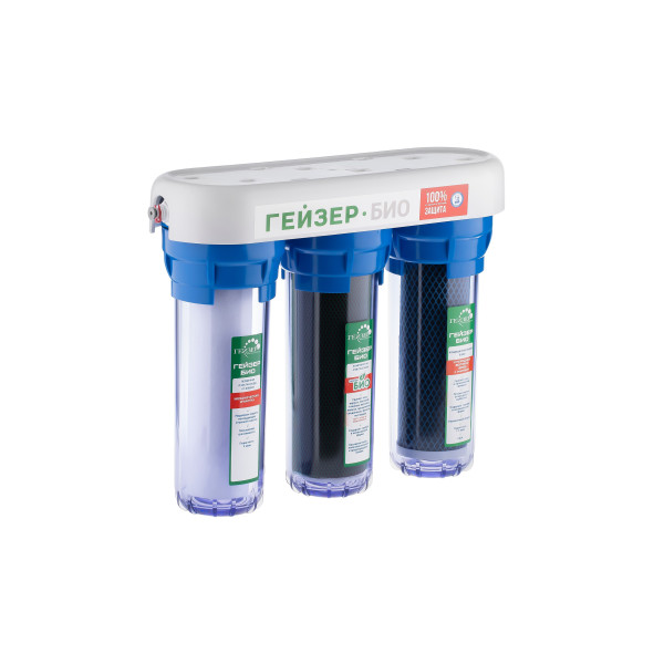 Фильтр под мойку Гейзер Био 312 с краном (для мягкой воды, с минерализатором) (66025) Фильтр под мойку Гейзер Био 312 с краном (для мягкой воды, с минерализатором) (66025)