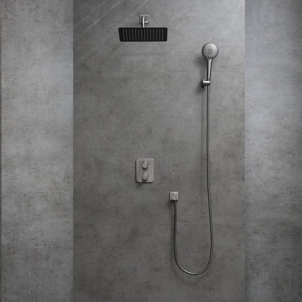 Смеситель для душа Lemark Bronx встраиваемый графит (LM3749GM) Смеситель для душа Lemark Bronx встраиваемый графит (LM3749GM)