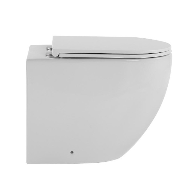 Унитаз приставной Abber Bequem безободковый, смыв торнадо белый (AC1111T) Унитаз приставной Abber Bequem безободковый, смыв торнадо белый (AC1111T)