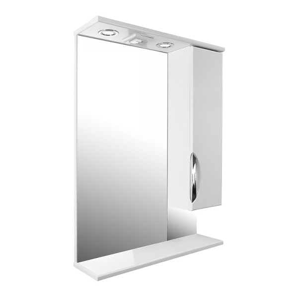 Шкаф зеркальный Loranto Стиль 60 60х82,5х17 правосторонний белый (CS0024457) Шкаф зеркальный Loranto Стиль 60 60х82,5х17 правосторонний белый (CS0024457)