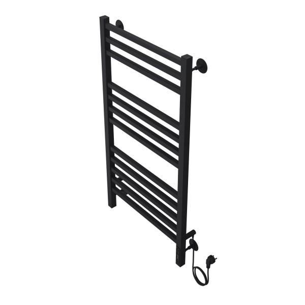 Полотенцесушитель электрический Azario Ancona 500x1000 черный Полотенцесушитель электрический Azario Ancona 500x1000 черный