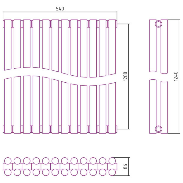 Дизайн-радиатор Сунержа Эстет-11 1200*540 12 секций золотой (03-0302-1212) Дизайн-радиатор Сунержа Эстет-11 1200*540 12 секций золотой (03-0302-1212)