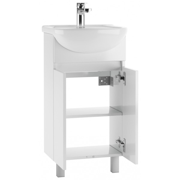 Тумба напольная Уют 45 Норма без ящика Айсберг Домино (DA1656T) Тумба напольная Уют 45 Норма без ящика Айсберг Домино (DA1656T)