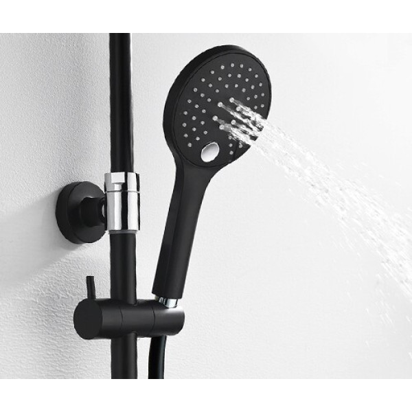 Система душевая WasserKRAFT A17401 черная Система душевая WasserKRAFT A17401 черная