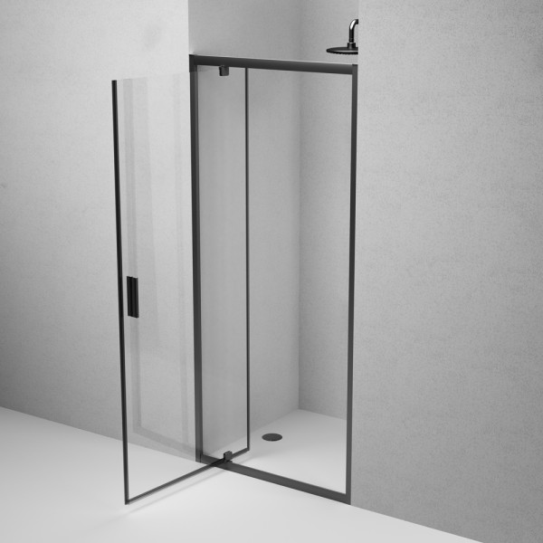 Душевая дверь AM.PM Gem 90x195 стекло прозрачное, профиль черный матовый (W90G-90-1P-BT) Душевая дверь AM.PM Gem 90x195 стекло прозрачное, профиль черный матовый (W90G-90-1P-BT)