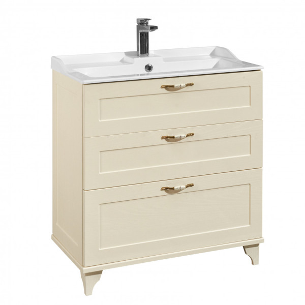 Тумба напольная Aquaton Леон 800x447x734 дуб бежевый (1.A187.8.01L.BPR.0)