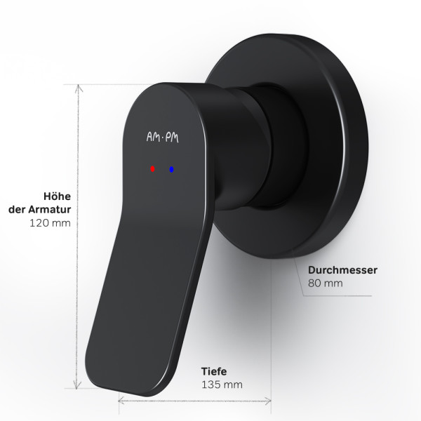 Смеситель для душа AM.PM X-Joy черный (F85A65022) Смеситель для душа AM.PM X-Joy черный (F85A65022)