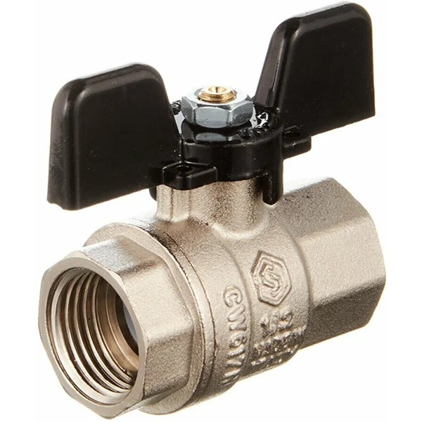 Кран 1/2" ВВ шаровый Stout ГОСТ (чёрная бабочка, полнопроходной) SVB-0002-200015 Кран 1/2" ВВ шаровый Stout ГОСТ (чёрная бабочка, полнопроходной) SVB-0002-200015