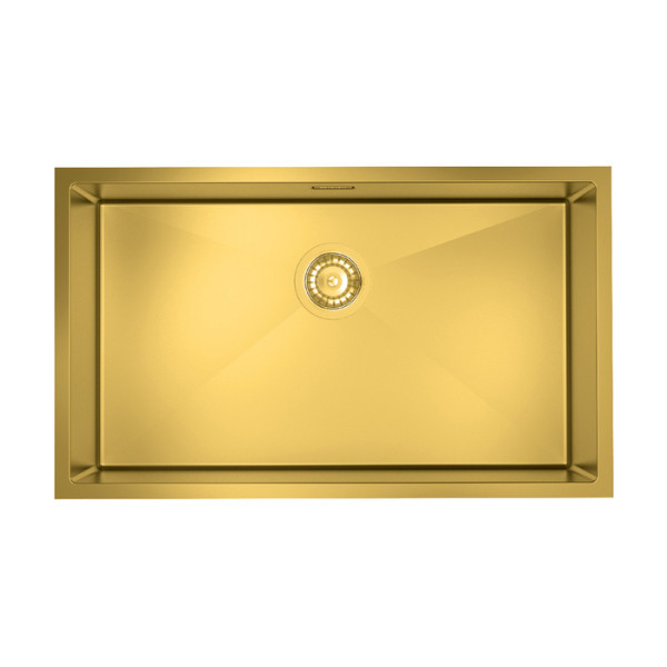 Мойка для кухни врезная Iddis Edifice 74x44 нержавеющая сталь матовое золото (EDI74B0i77)