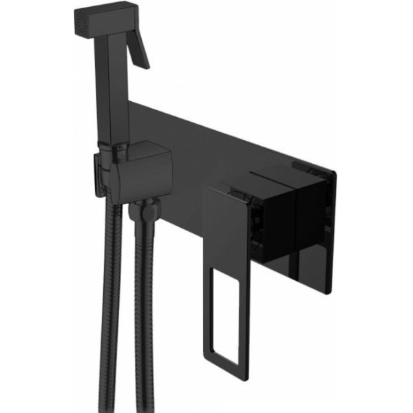 Смеситель с гигиеническим душем Boheme Q Черный (147-BВ)