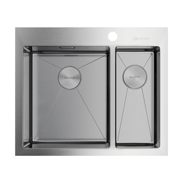 Мойка для кухни врезная Omoikiri Akisame 60-2-IN-L 605х510 нержавеющая сталь (4993775) Мойка для кухни врезная Omoikiri Akisame 60-2-IN-L 605х510 нержавеющая сталь (4993775)