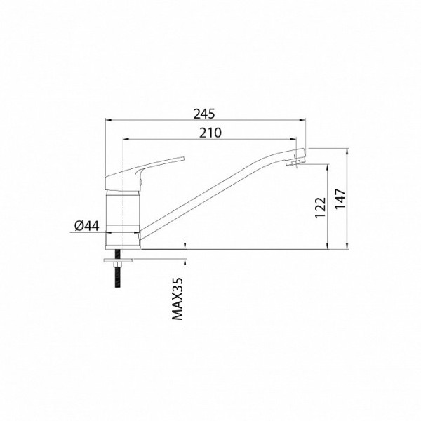 Смеситель для кухни Milardo Meal хром (M06SB00M05) Смеситель для кухни Milardo Meal хром (M06SB00M05)