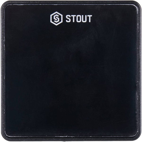 Датчик проводной комнатный Stout C-7p, черный (STE-0101-007002)