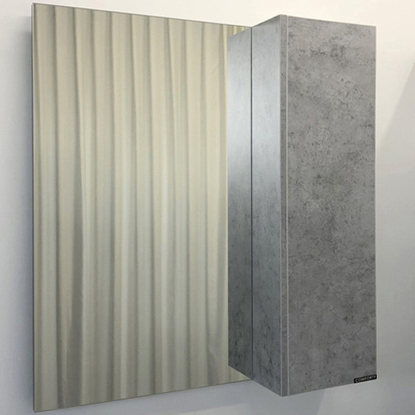 Шкаф зеркальный Comforty Осло 800x150x800 дуб светлый (00-00006508)