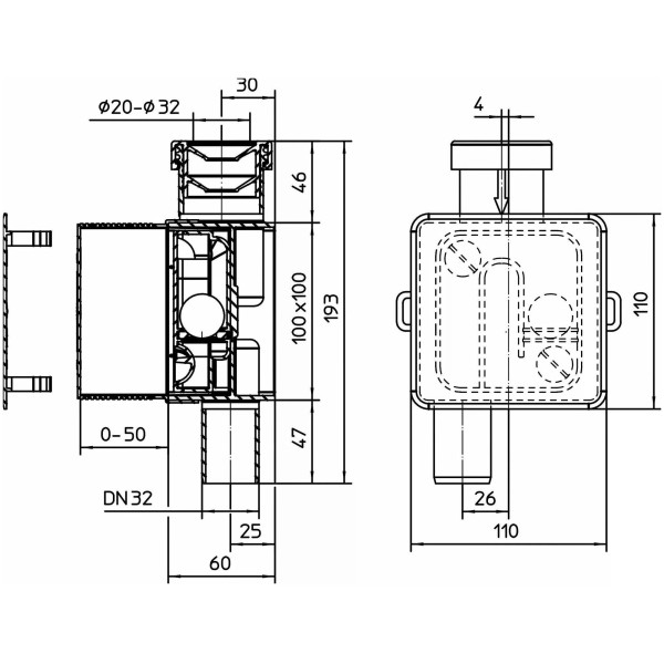 Сифон встроенный DN32 (для сброса дренажа от кондиц.,вертик.) Hutterer & Lechner GmbH (HL 138N) Сифон встроенный DN32 (для сброса дренажа от кондиц.,вертик.) Hutterer & Lechner GmbH (HL 138N)