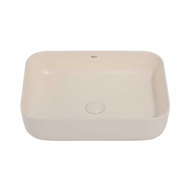 Раковина накладная Abber Rechteck светло-бежевая матовая (AC2202MBE) Раковина накладная Abber Rechteck светло-бежевая матовая (AC2202MBE)