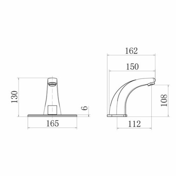 Смеситель для раковины Fashun сенсор хром (A512-1) Смеситель для раковины Fashun сенсор хром (A512-1)