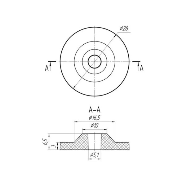 Прокладка крепления бачка унитаза АНИ АНИ пласт (M010)