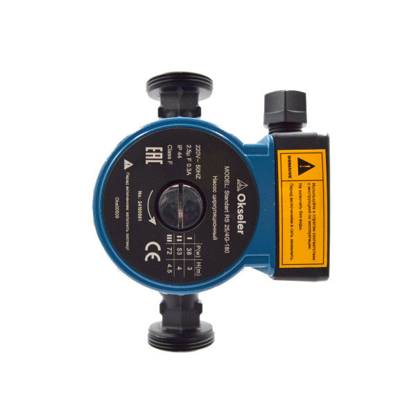 Насос циркуляционный Okseler Standart RS 25/4G-180 с гайками (Oks00509) Насос циркуляционный Okseler Standart RS 25/4G-180 с гайками (Oks00509)