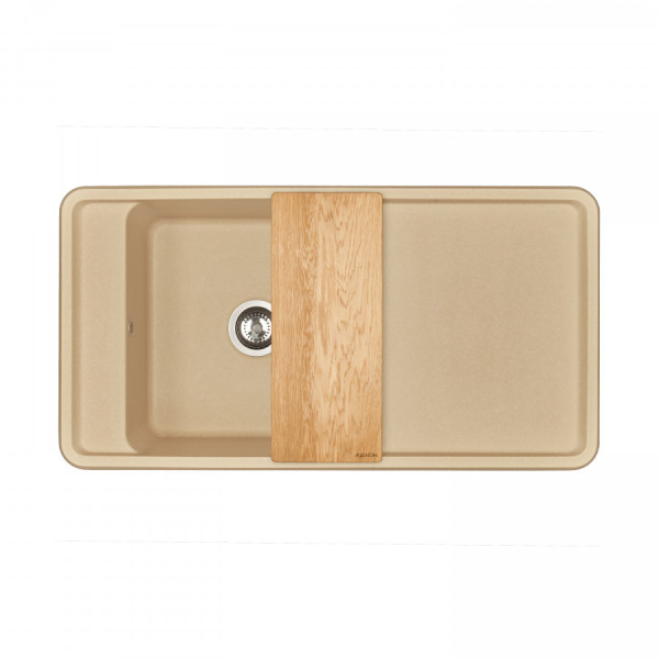 Мойка для кухни врезная Aquaton Беллис 510x970x250 латте (1.A725.1.32B.S26.0) Мойка для кухни врезная Aquaton Беллис 510x970x250 латте (1.A725.1.32B.S26.0)