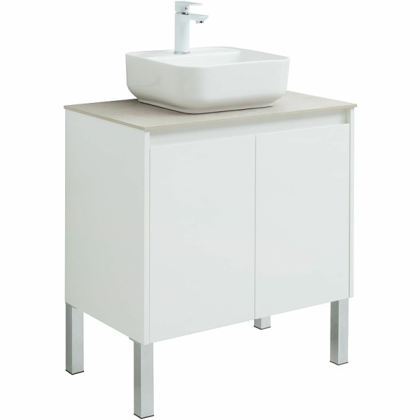 Тумба подвесная Aquanet Nova Lite 75 белый глянец (2 дверцы) (00298850)