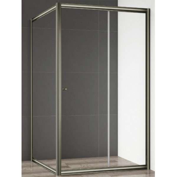 Душевой уголок Cezares Giubileo 120x90x195 стекло прозрачное, профиль бронза (GIUBILEO-AH-1-120/90-SCORREVOLE-C-Br)