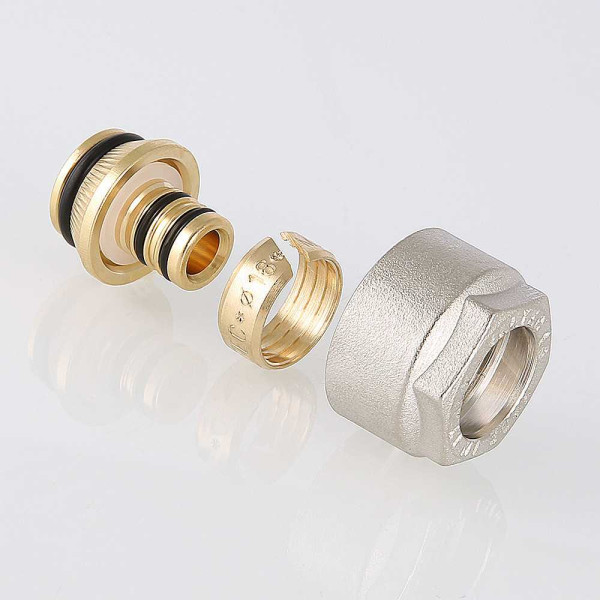 Переход коллекторный 16(2,0)*3/4"(18) (евроконус) Valtec для м/п трубы (VT.4420.NE.16) Переход коллекторный 16(2,0)*3/4"(18) (евроконус) Valtec для м/п трубы (VT.4420.NE.16)