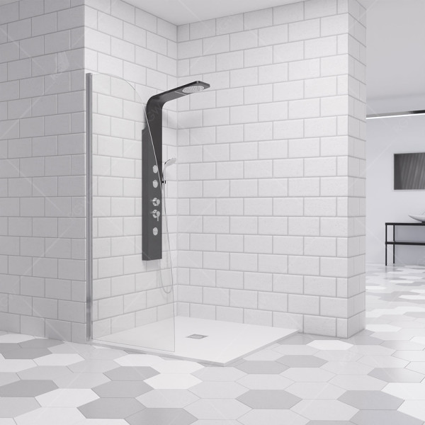 Душевая перегородка RGW WA-006 800*2000 стекло прозрачное, профиль хром (351000608-11)