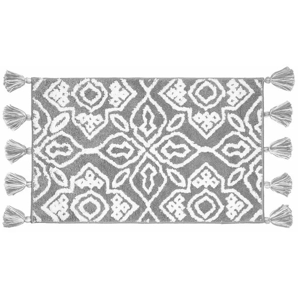 Коврик для ванной комнаты с кисточками 50x80 микрофибра серый Iddis (DT01P58i12)