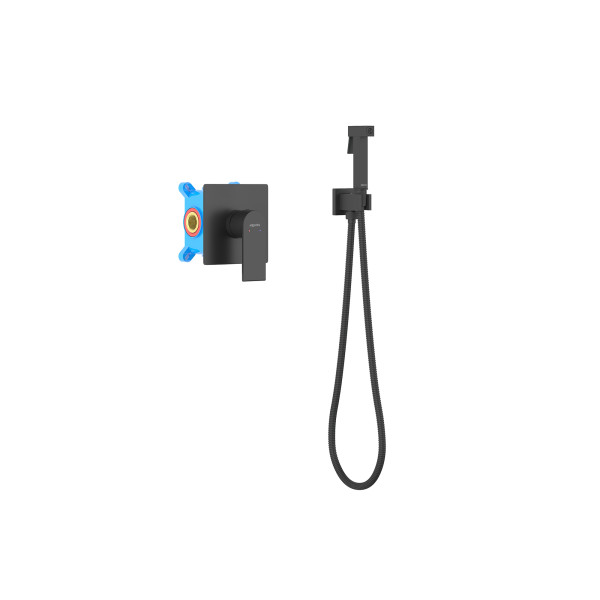 Смеситель с гигиеническим душем Aquatek Лира черный матовый (AQ1419MB) Смеситель с гигиеническим душем Aquatek Лира черный матовый (AQ1419MB)