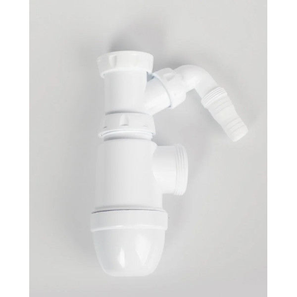 Сифон для мойки Iddis Kitchen Line хром/белый (S21UPS0i84)